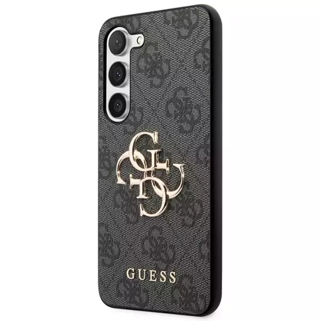 Guess 4G Big Metal Logo case for Samsung Galaxy S24 - black 1