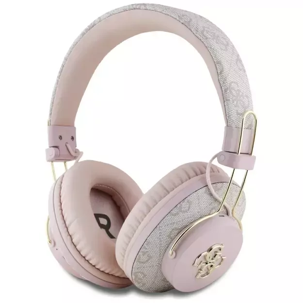 Guess ENC Metal 4G Logo On-Ear Headphones - Pink