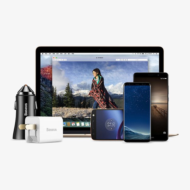 Baseus Mini USB-C to USB-A adapter - black 16