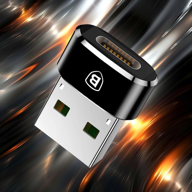 Baseus Mini USB-C to USB-A adapter - black 17