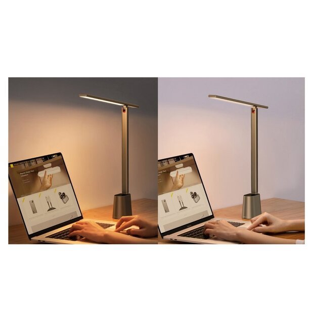 Baseus Smart Eye wireless LED desk lamp with battery 2200 mAh gray (DGZG-0G) 12