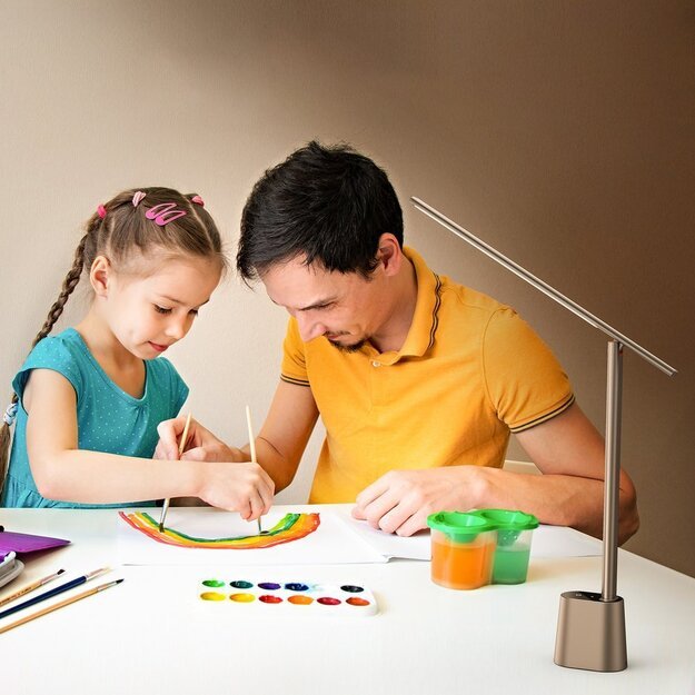 Baseus Smart Eye wireless LED desk lamp with battery 2200 mAh gray (DGZG-0G) 19