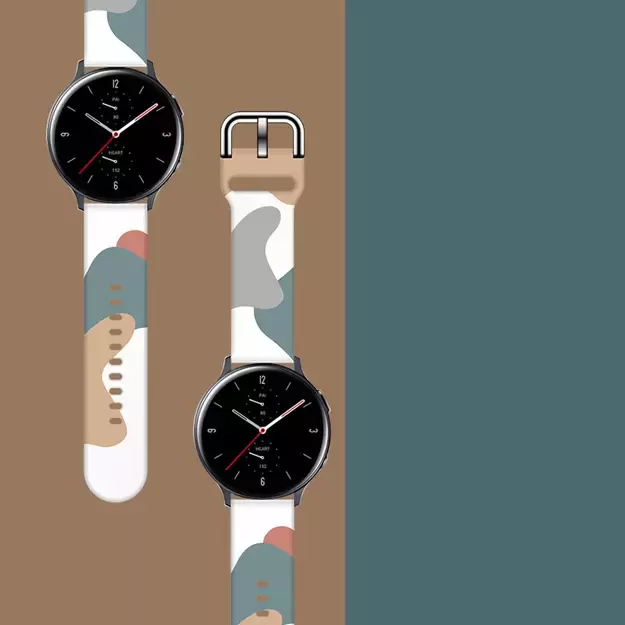 Strap Moro for Samsung Galaxy Watch 40 / 41 / 42 / 43 / 44 mm silicone bracelet watch band - pattern 2 2