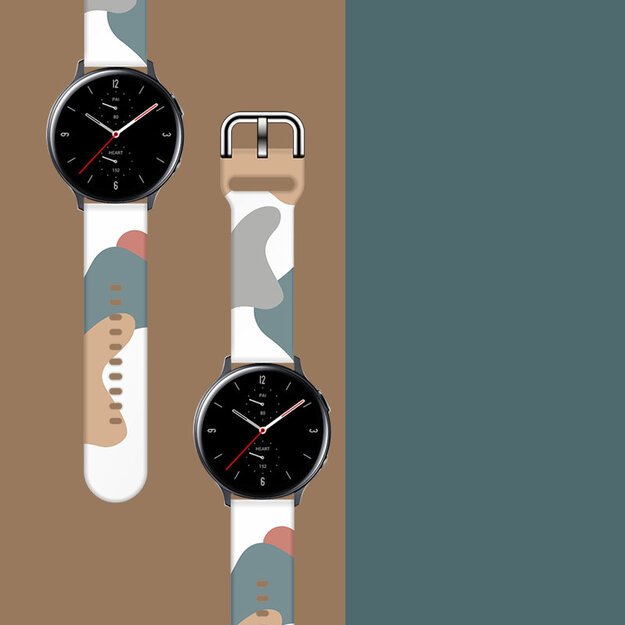 Strap Moro for Samsung Galaxy Watch 40 / 41 / 42 / 43 / 44 mm silicone bracelet watch band - pattern 2 2