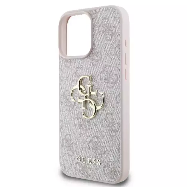 Guess 4G Big Logo iPhone 16 Pro Max Case - Pink 5