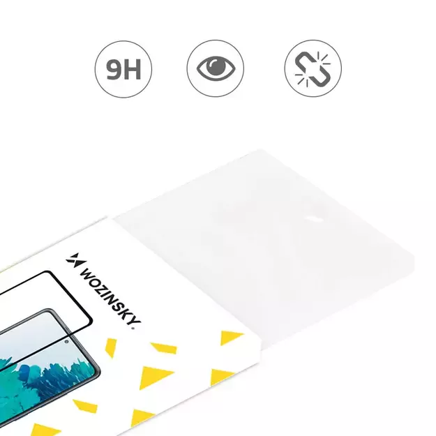 Wozinsky Tempered Glass Full Glue Super Tough Screen Protector Full Coveraged with Frame Case Friendly for Oppo Reno6 4G black 4