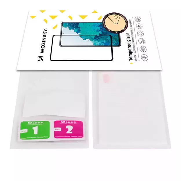 Wozinsky Tempered Glass Full Glue Super Tough Screen Protector Full Coveraged with Frame Case Friendly for Oppo Reno6 4G black 6