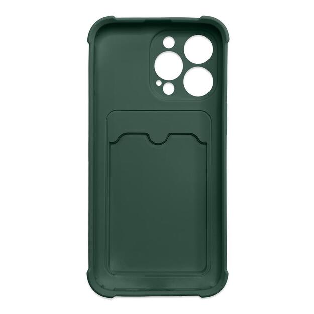 Card Armor Case Pouch Cover For Samsung Galaxy A22 4G Card Wallet Silicone Armor Cover Air Bag Green 1