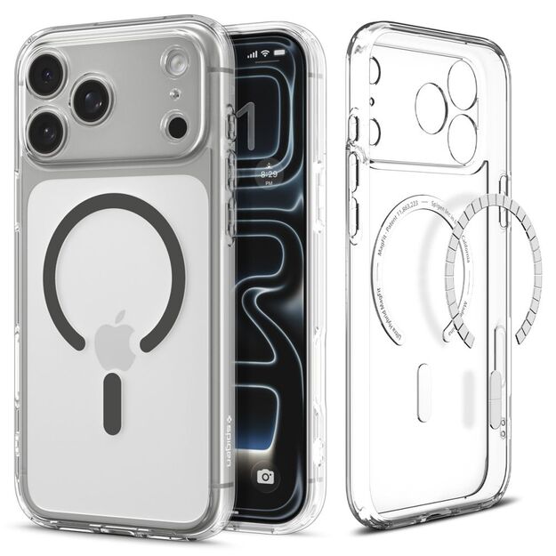 Spigen Ultra Hybrid MagSafe Case for iPhone 17 Pro Max - Clear Gray