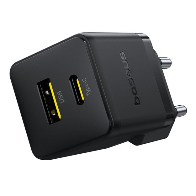 Baseus Palm 30W USB-C USB-A Wall Charger - Black 2