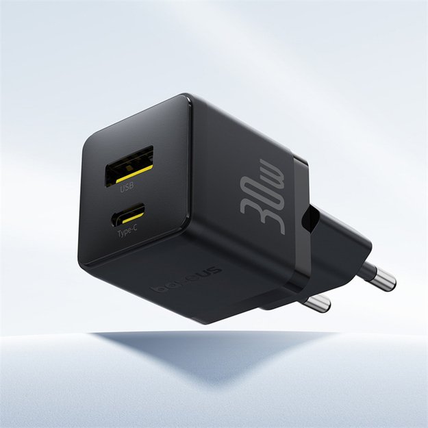 Baseus Palm 30W USB-C USB-A Wall Charger - Black 9