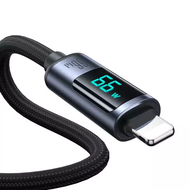 Joyroom Prism Series A16 USB-C / USB-A Cable 66W 1.2m with LED Display - Black 10
