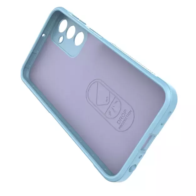 Magic Shield Case for Samsung Galaxy A24 4G flexible armored cover light blue 18