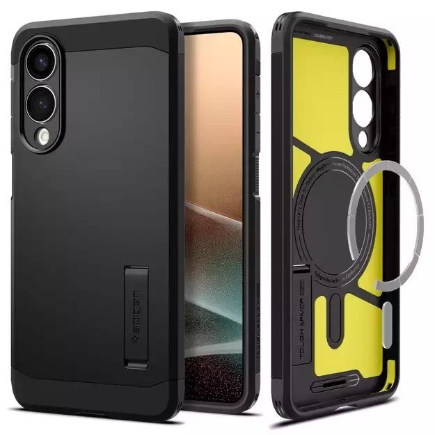 Spigen Tough Armor MagSafe case for Samsung Galaxy S25 Edge - black