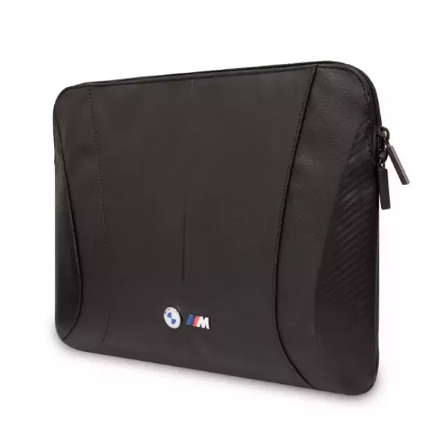 BMW Carbon&amp Perforated sleeve for a 16&quot  laptop - black 1