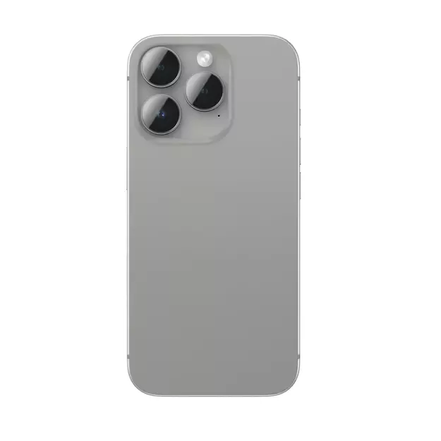 AmazingThing AR Aluminum 3 Lens Glass with Camera Lens Frame for iPhone 16 Pro / 16 Pro Max - Gray 1