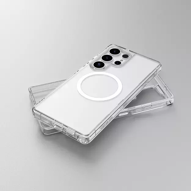 AmazingThing Minimal Mag Case with Magnetic Ring for Samsung Galaxy S25 Ultra - Transparent 9