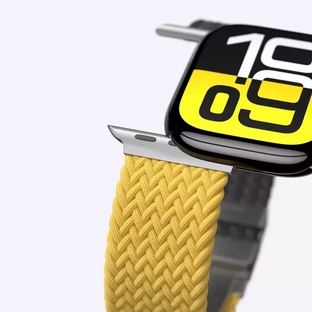 Set of 2 AmazingThing Blend Band for Apple Watch 45/46/49mm - Yellow-Black/Black 12