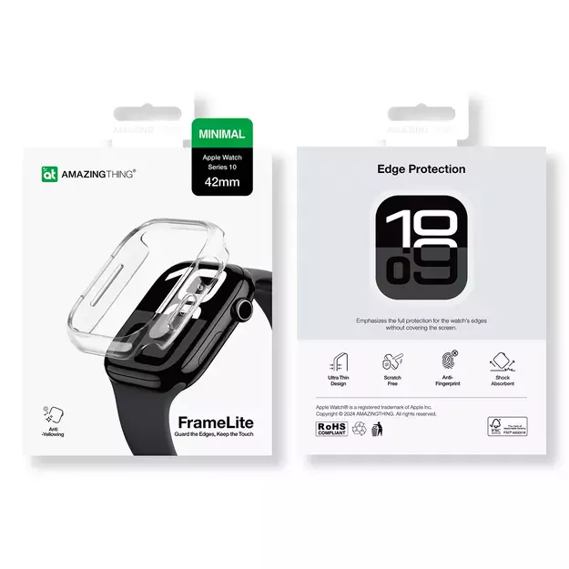 AmazingThing Minimal Case for Apple Watch 42mm - Clear 18
