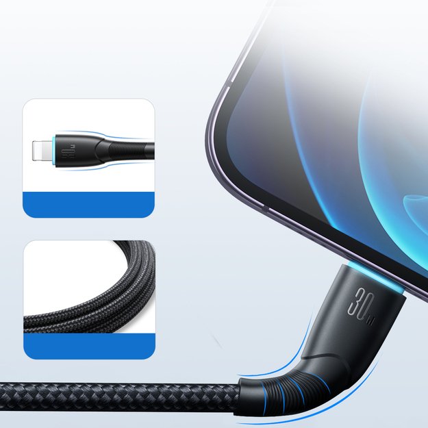 Joyroom Starry Series SA32-CL3 30W USB-C / Lightning cable 1m - black 12