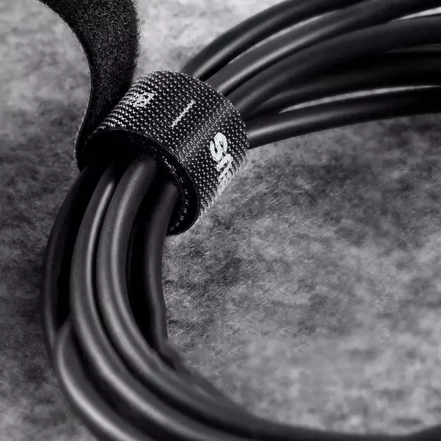 Baseus Rainbow Circle hook and loop Straps - velcro tape cable organizer 1m black (ACMGT-E01) 14