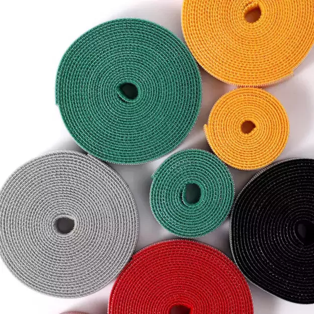 Baseus Rainbow Circle hook and loop Straps - velcro tape cable organizer 1m black (ACMGT-E01) 17