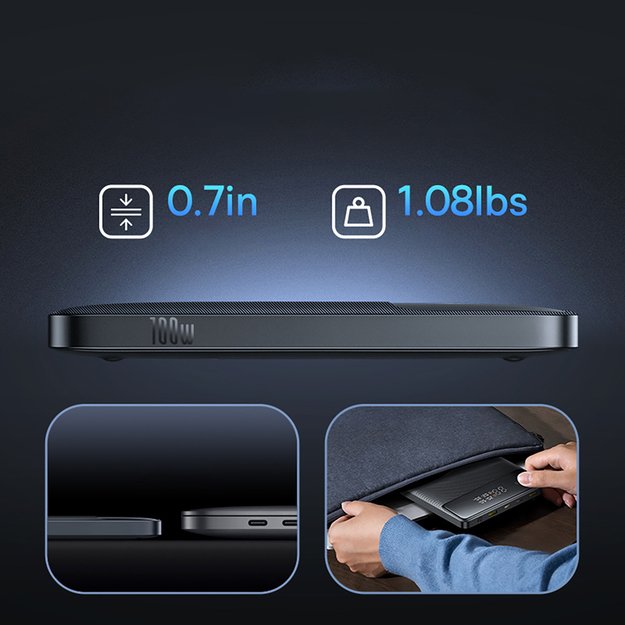 Baseus Blade H1 20000mAh 100W Powerbank with Display - Black 8