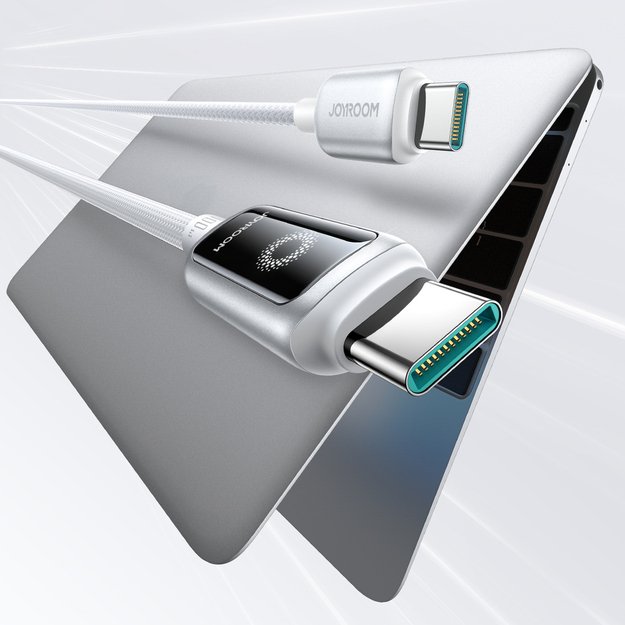 Kabel Joyroom S-A55 StarFlight 100W USB-C - USB-C 1,2m - biały 4