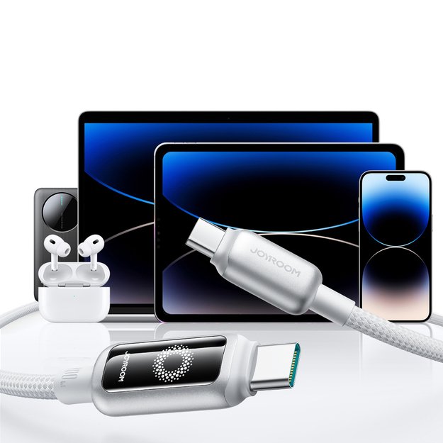 Kabel Joyroom S-A55 StarFlight 100W USB-C - USB-C 1,2m - biały 11