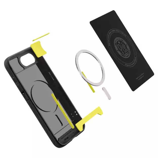 Spigen Rugged Armor MagSafe case for iPhone 16e - black 6