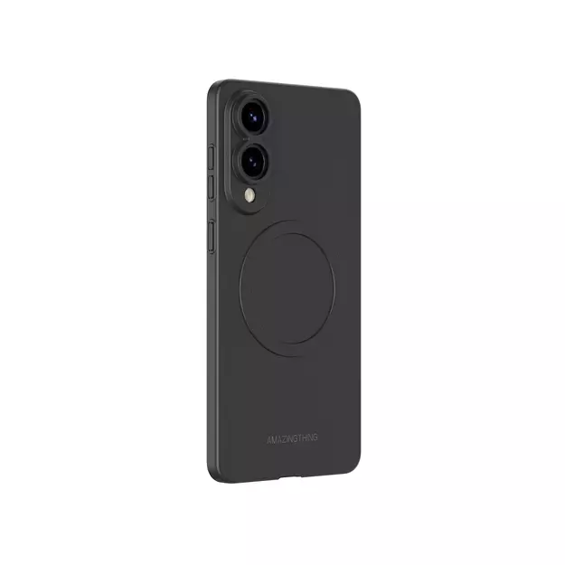 AmazingThing Minimal Air Case with Magnetic Ring for Samsung Galaxy S25 Edge - Black 2
