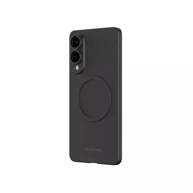 AmazingThing Minimal Air Case with Magnetic Ring for Samsung Galaxy S25 Edge - Black 1