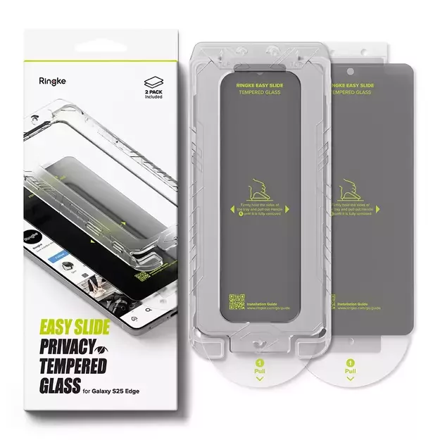 Ringke Easy Slide 2-pack Privacy Glass for Samsung Galaxy S25 Edge 5