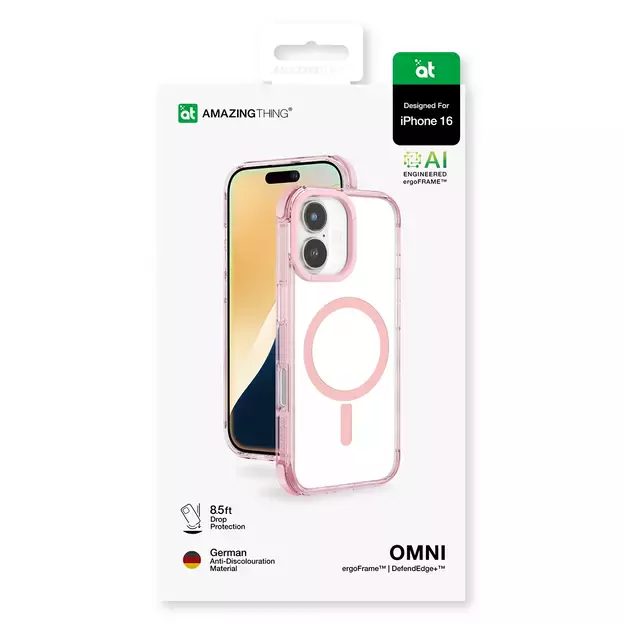 AmazingThing Omni Mag Case for iPhone 16 - Dark Pink 10