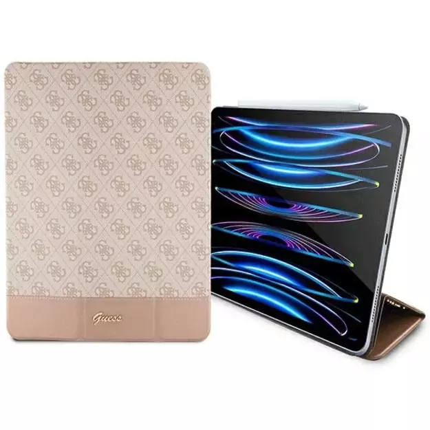 Guess 4G Stripe Allover case for iPad Pro 12.9&quot  - pink 6