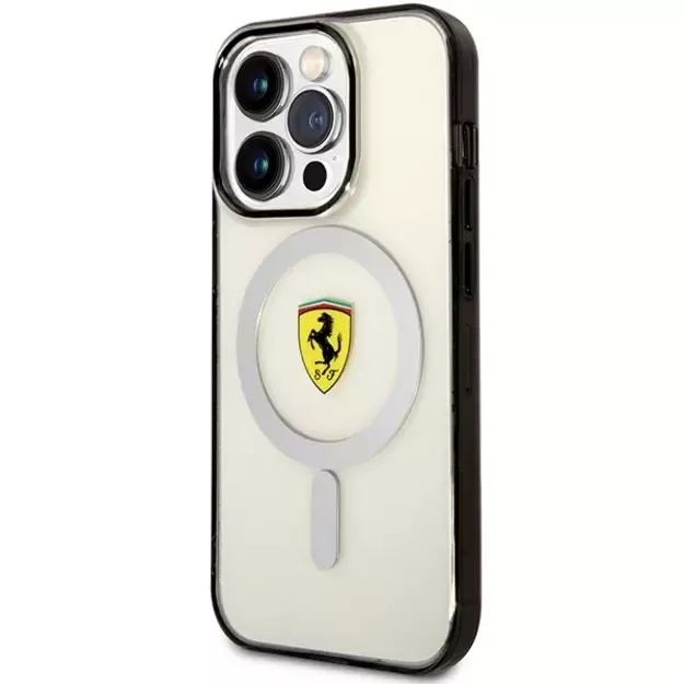 Ferrari FEHMP14LURKT iPhone 14 Pro 6.1  clear/transparent hardcase Outline Magsafe 1