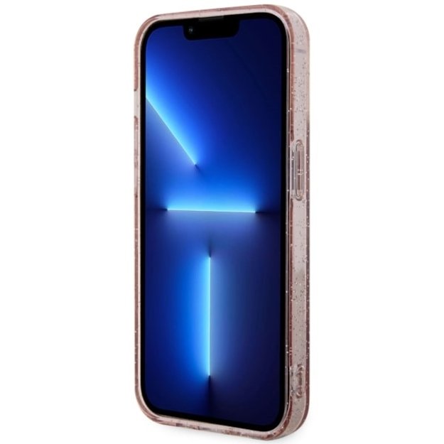 Guess GUHMP14MHCMCGP iPhone 14 Plus 6.7  pink/pink hardcase Glitter Gold MagSafe 11