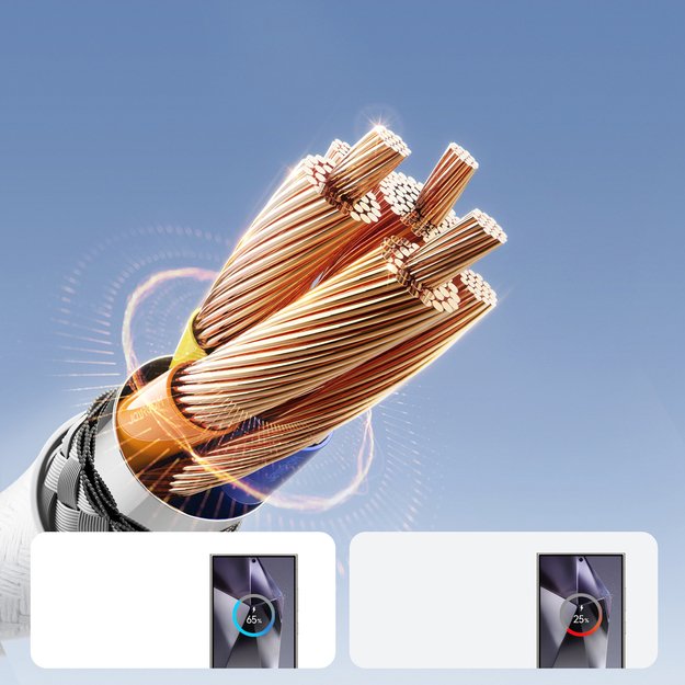 Joyroom S-A28 Flash Series 3A USB-A - USB-C Cable 1m - White 2