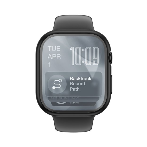AmazingThing Radix Glass Screen Protector with Case for Apple Watch Series 11 42mm - Black 1