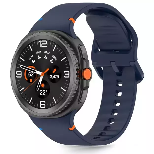 Tech-Protect Silicone Strap for Samsung Galaxy Watch 40/44/46 mm - Navy Blue