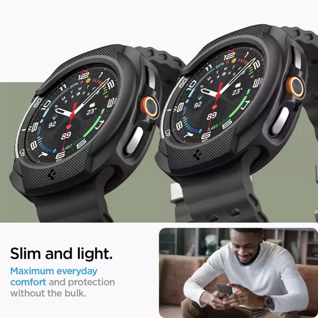 Spigen Liquid Air Case for Samsung Galaxy Watch 8 Classic 46mm - Black 11
