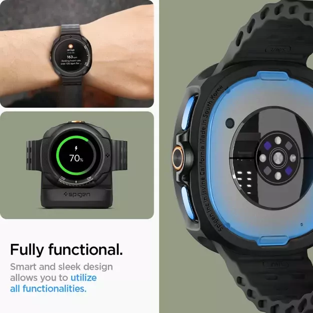 Spigen Liquid Air Case for Samsung Galaxy Watch 8 Classic 46mm - Black 10