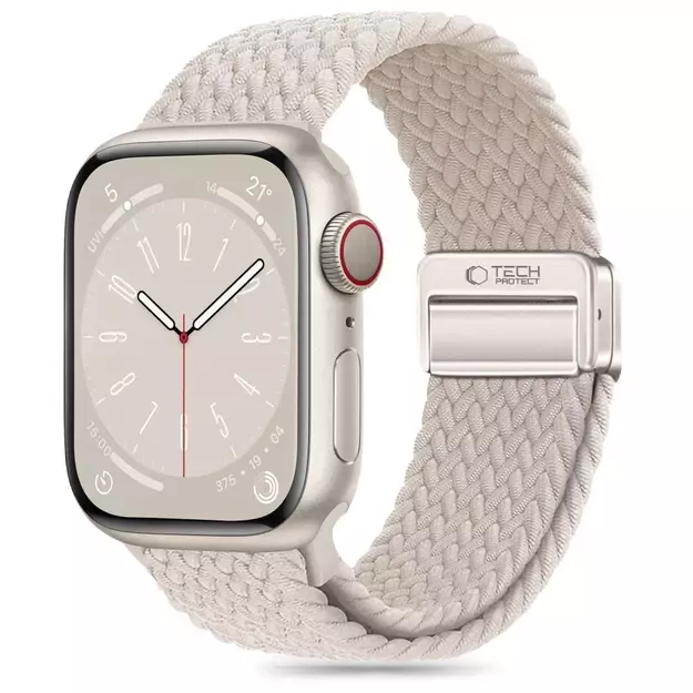 Tech-Protect Nylonmag Strap for Apple Watch 4 / 5 / 6 / 7 / 8 / 9 / SE (38 / 40 / 41 mm) - Beige
