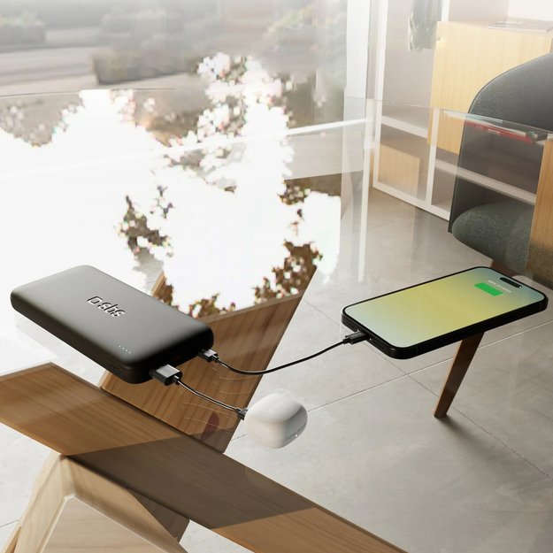 SBS Infinity Power Bank 10000mAh 10W LiFePo₄ USB-A USB-C - Black 8