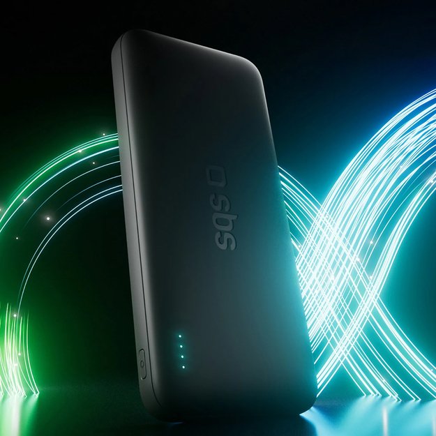 SBS Infinity Power Bank 10000mAh 10W LiFePo₄ USB-A USB-C - Black 3