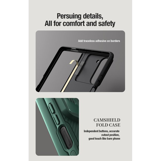 Nillkin CamShield Fold Case for Samsung Galaxy Z Fold 5 with additional stylus holder - black 14