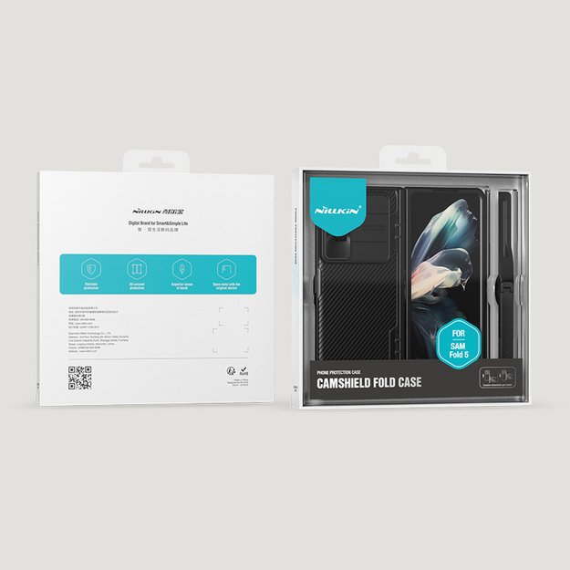 Nillkin CamShield Fold Case for Samsung Galaxy Z Fold 5 with additional stylus holder - black 18