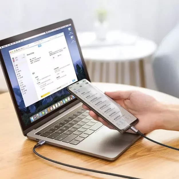 Ugreen US316 70429 USB-C - USB-C PD QC FCP Cable 100W 5A 480Mb/s 2m - Gray 10