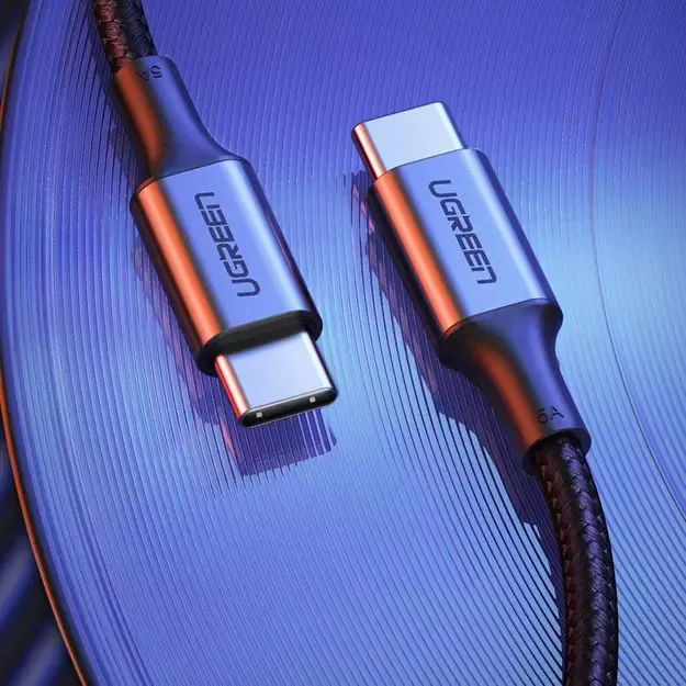Ugreen US316 70429 USB-C - USB-C PD QC FCP Cable 100W 5A 480Mb/s 2m - Gray 7