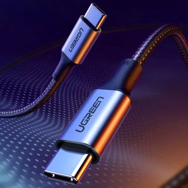 Ugreen US316 70429 USB-C - USB-C PD QC FCP Cable 100W 5A 480Mb/s 2m - Gray 12
